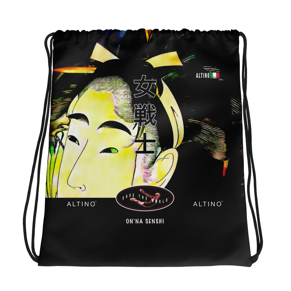 Black - #11e72da0 - ALTINO Senshi Draw String Bag - Senshi Girl Collection - Sports - Stop Plastic Packaging - #PlasticCops - Apparel - Accessories - Clothing For Girls - Women Handbags