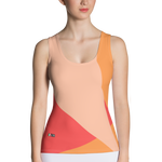 Vermilion - #6e72fcb0 - Cantaloupe Grapefruit Peach - ALTINO Fitted Tank Top - Stop Plastic Packaging - #PlasticCops - Apparel - Accessories - Clothing For Girls - Women Tops