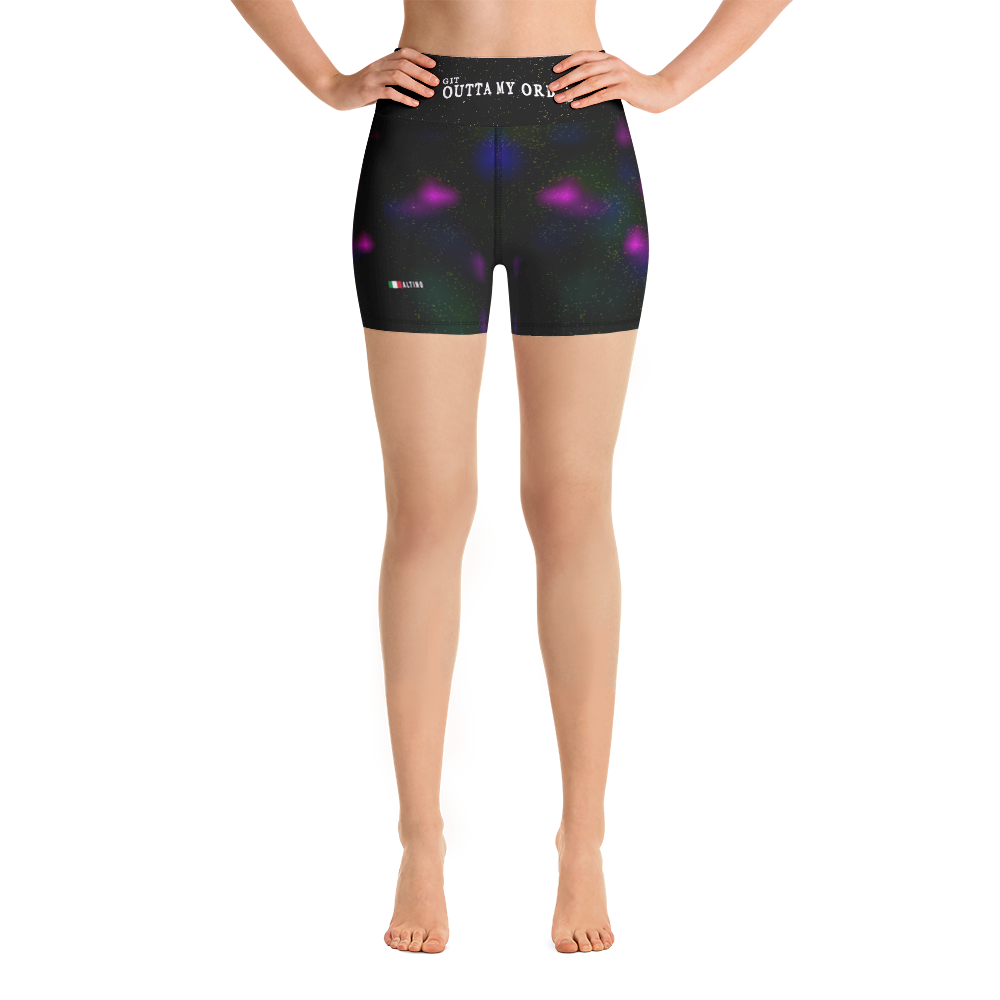 Black - #58e24c80 - Gritty Girl Orb 836843 - ALTINO Yoga Shorts - Gritty Girl Collection - Stop Plastic Packaging - #PlasticCops - Apparel - Accessories - Clothing For Girls - Women Pants