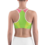 #b7329cb0 - Green Apple Kiwi Strawberry - ALTINO Sports Bra