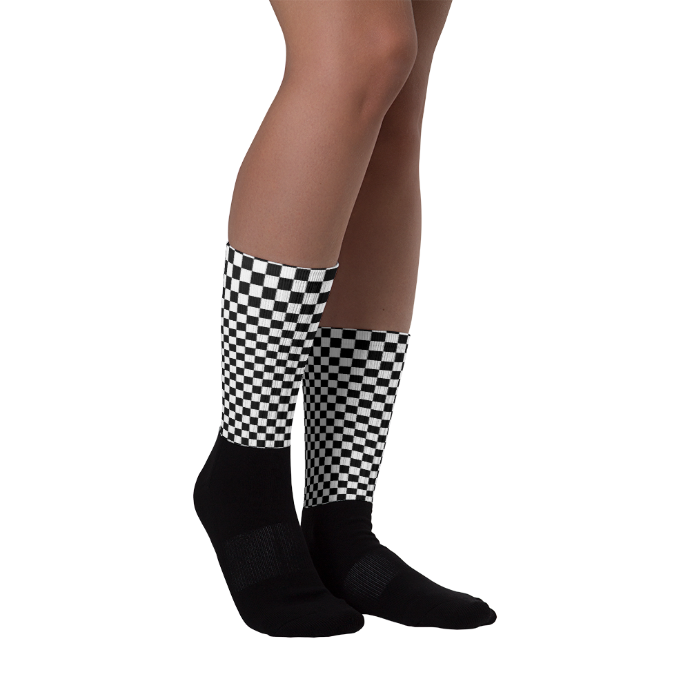 #ed988f80 - Black White - ALTINO Designer Socks - Summer Never Ends Collection