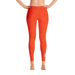 #2b4e8ad0 - Orange Maraschino Cherry Frost - ALTINO Leggings - Team GIRL Player