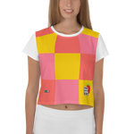 Amber - #d8ca21b0 - Mango Watermelon Strawberry - ALTINO Crop Tees - Stop Plastic Packaging - #PlasticCops - Apparel - Accessories - Clothing For Girls - Women Tops