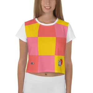 Amber - #d8ca21b0 - Mango Watermelon Strawberry - ALTINO Crop Tees - Stop Plastic Packaging - #PlasticCops - Apparel - Accessories - Clothing For Girls - Women Tops