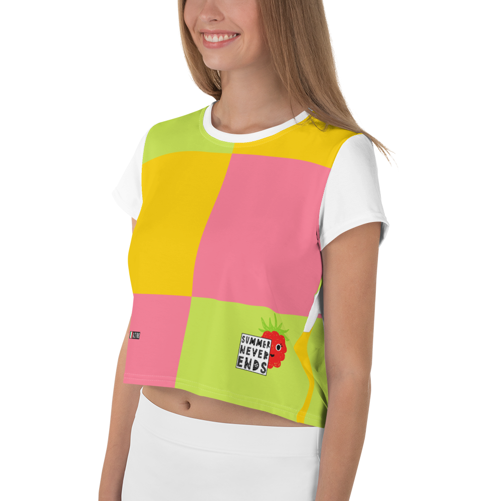 #2518eab0 - Strawberry Kiwi Mango - ALTINO Crop Tees - Summer Never Ends Collection
