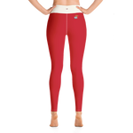 #b64a3430 - Cherry - ALTINO Yoga Pants - Summer Never Ends Collection