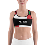 Black - #719493a0 - Viva Italia Art Commission Number 36 - ALTINO Sports Bra - Stop Plastic Packaging - #PlasticCops - Apparel - Accessories - Clothing For Girls -