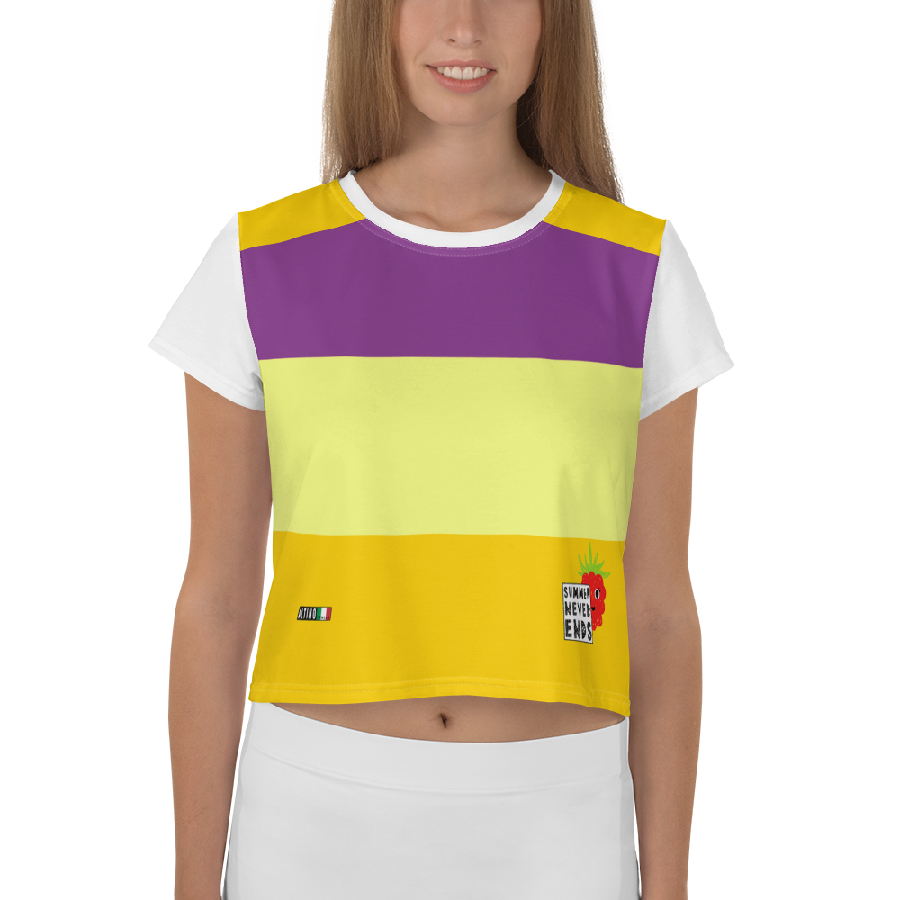 Amber - #b17267b0 - Mango Grape Pear - ALTINO Crop Tees - Summer Never Ends Collection - Stop Plastic Packaging - #PlasticCops - Apparel - Accessories - Clothing For Girls - Women Tops