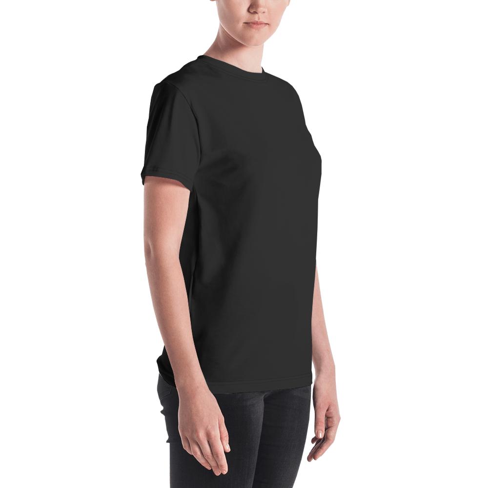 Black - #3166b602 - ALTINO Crew Neck T - Shirt - Earth Collection - Stop Plastic Packaging - #PlasticCops - Apparel - Accessories - Clothing For Girls - Women Tops