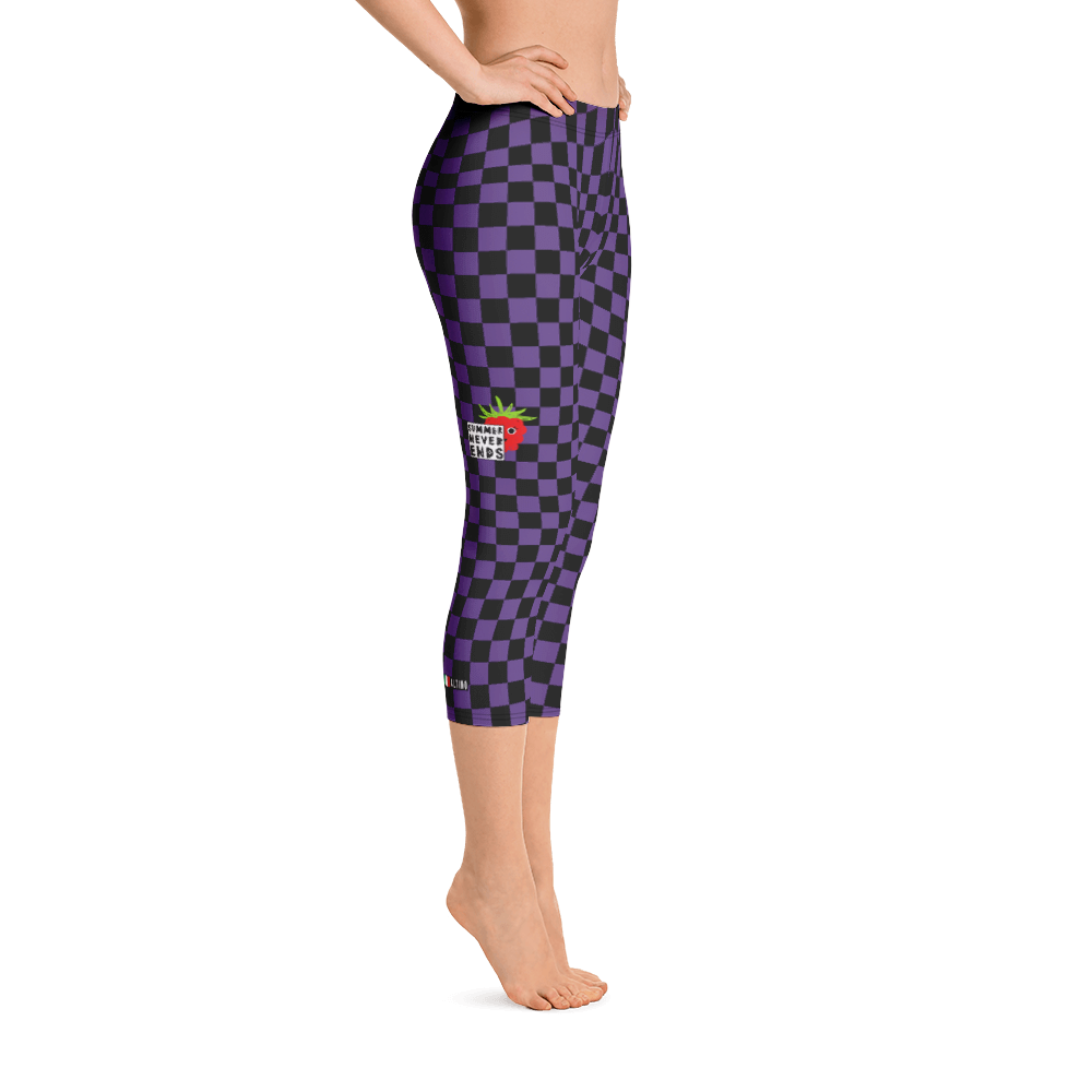 Violet - #752b2aa0 - Grape Black - ALTINO Capri - Summer Never Ends Collection - Yoga - Stop Plastic Packaging - #PlasticCops - Apparel - Accessories - Clothing For Girls - Women Pants