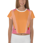 Crimson - #916836b0 - Cantaloupe Orange Cream Strawberry - ALTINO Crop Tees - Stop Plastic Packaging - #PlasticCops - Apparel - Accessories - Clothing For Girls - Women Tops