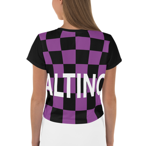 #a04780a0 - Grape Black - ALTINO Crop Tees - Summer Never Ends Collection