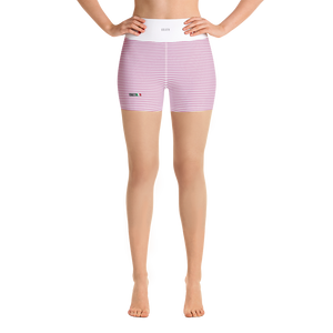 Rose - #0de23d90 - Bubble Gum Vanilla Bean Stracciatella - ALTINO Yummy Yoga Shorts - Stop Plastic Packaging - #PlasticCops - Apparel - Accessories - Clothing For Girls - Women Pants