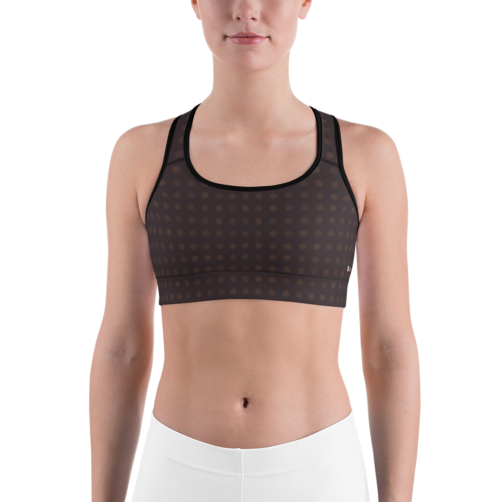 Black - #78366e80 - Black Chocolate All Flavors Rumble - ALTINO Sports Bra - Gelato Collection - Stop Plastic Packaging - #PlasticCops - Apparel - Accessories - Clothing For Girls -