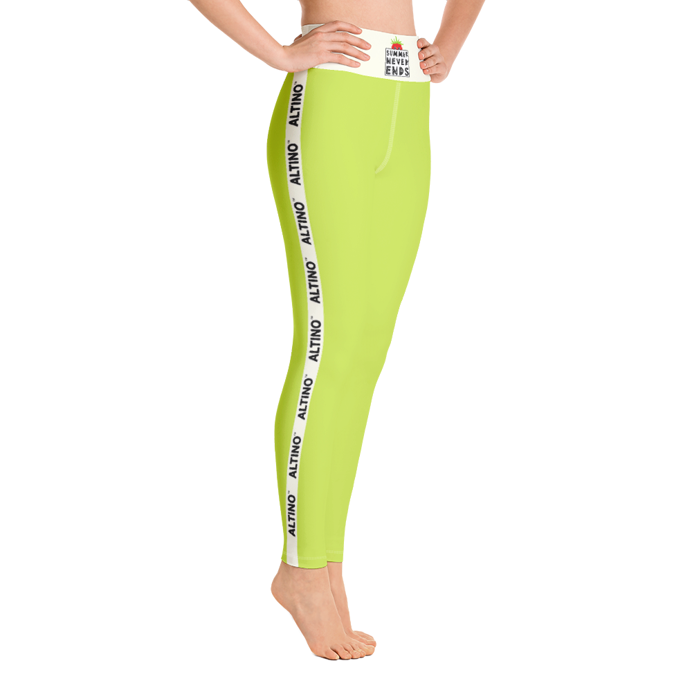 Yellow - #0134e530 - Kiwi - ALTINO Yoga Pants - Summer Never Ends Collection - Stop Plastic Packaging - #PlasticCops - Apparel - Accessories - Clothing For Girls - Women