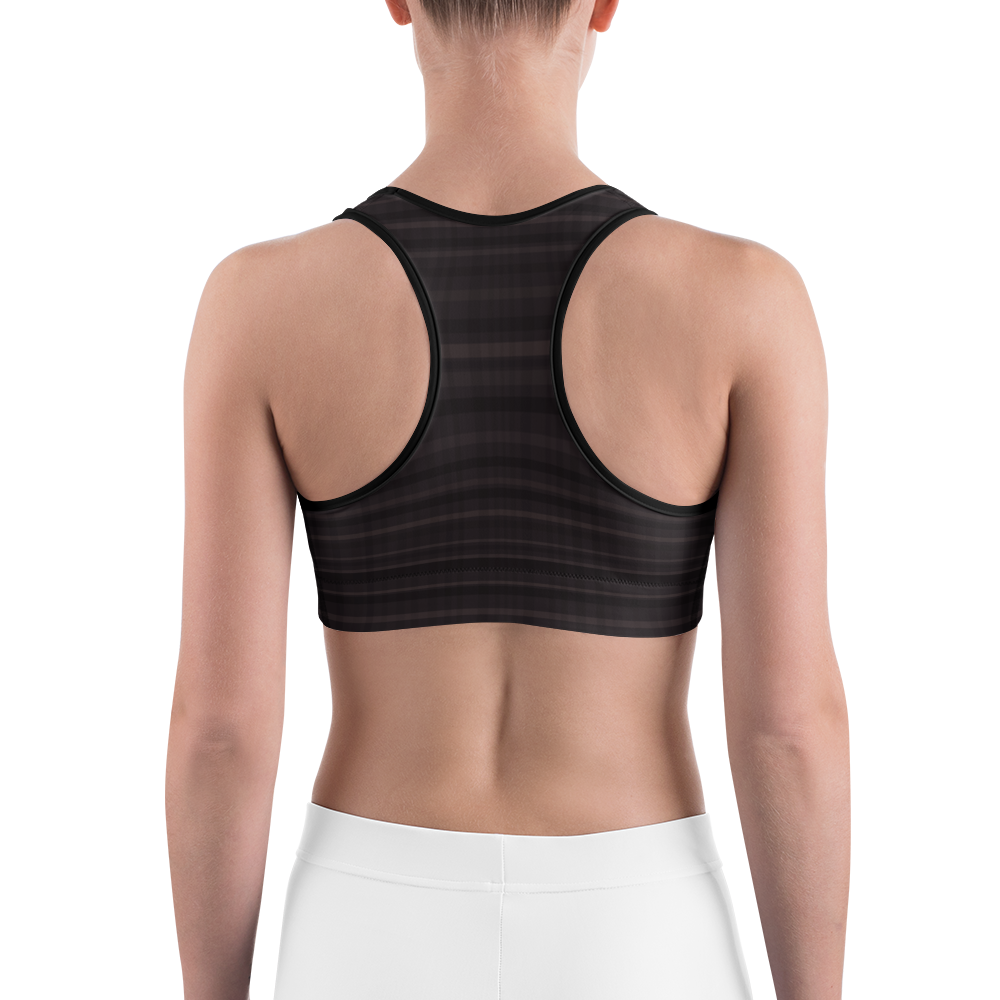 #17981f80 - Black Chocolate All Flavors Rumble - ALTINO Sports Bra - Gelato Collection