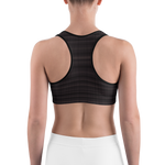 #17981f80 - Black Chocolate All Flavors Rumble - ALTINO Sports Bra - Gelato Collection