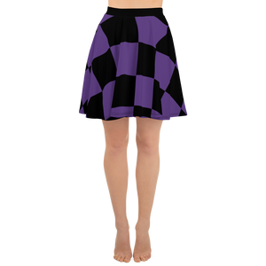 Violet - #e5a74080 - Grape Black - ALTINO Skater Skirt - Summer Never Ends Collection - Stop Plastic Packaging - #PlasticCops - Apparel - Accessories - Clothing For Girls - Women Skirts