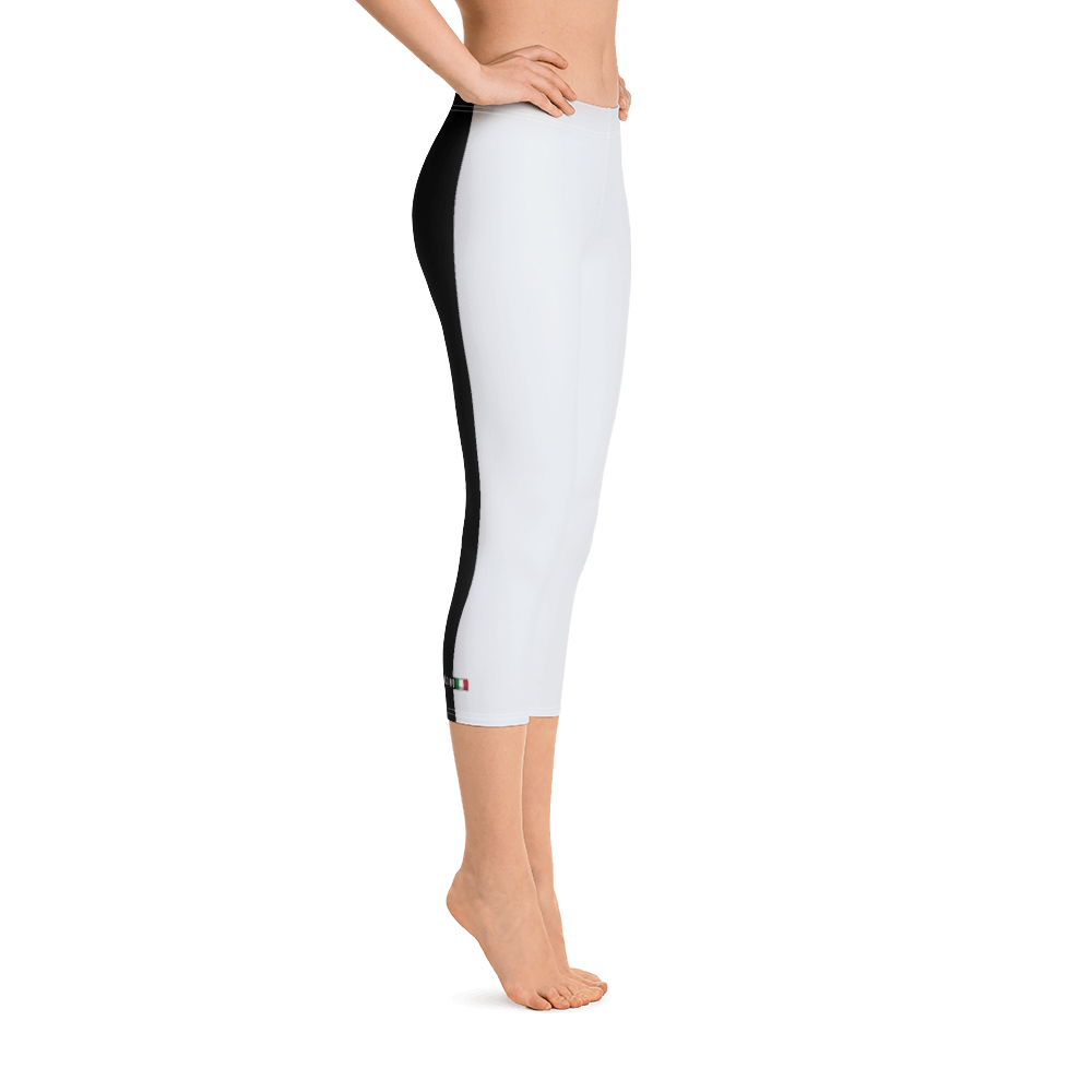 White - #4286bda0 - Vanilla Bean Gelato - ALTINO Sport Capri Leggings - Gelato Collection - Yoga - Stop Plastic Packaging - #PlasticCops - Apparel - Accessories - Clothing For Girls - Women Pants