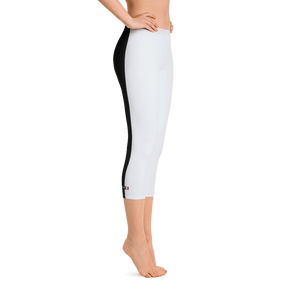 White - #4286bda0 - Vanilla Bean Gelato - ALTINO Sport Capri Leggings - Gelato Collection - Yoga - Stop Plastic Packaging - #PlasticCops - Apparel - Accessories - Clothing For Girls - Women Pants