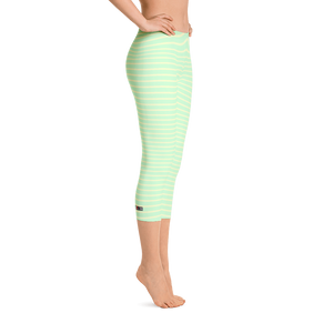 Green - #cb9d3a90 - Mint Chocolate Chip Honeydew Swirl - ALTINO Sport Capri Leggings - Yoga - Stop Plastic Packaging - #PlasticCops - Apparel - Accessories - Clothing For Girls - Women Pants