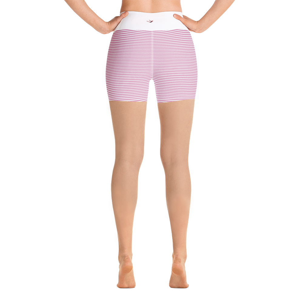 #0de23d90 - Bubble Gum Vanilla Bean Stracciatella - ALTINO Yummy Yoga Shorts