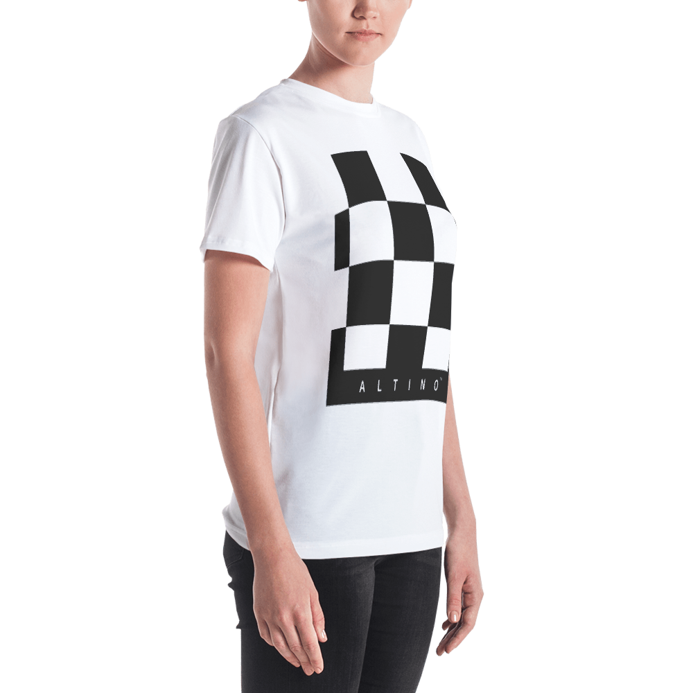 Black - #2e804920 - Black White - ALTINO Crew Neck T - Shirt - Summer Never Ends Collection - Stop Plastic Packaging - #PlasticCops - Apparel - Accessories - Clothing For Girls - Women Tops