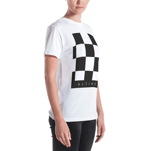Black - #2e804920 - Black White - ALTINO Crew Neck T - Shirt - Summer Never Ends Collection - Stop Plastic Packaging - #PlasticCops - Apparel - Accessories - Clothing For Girls - Women Tops