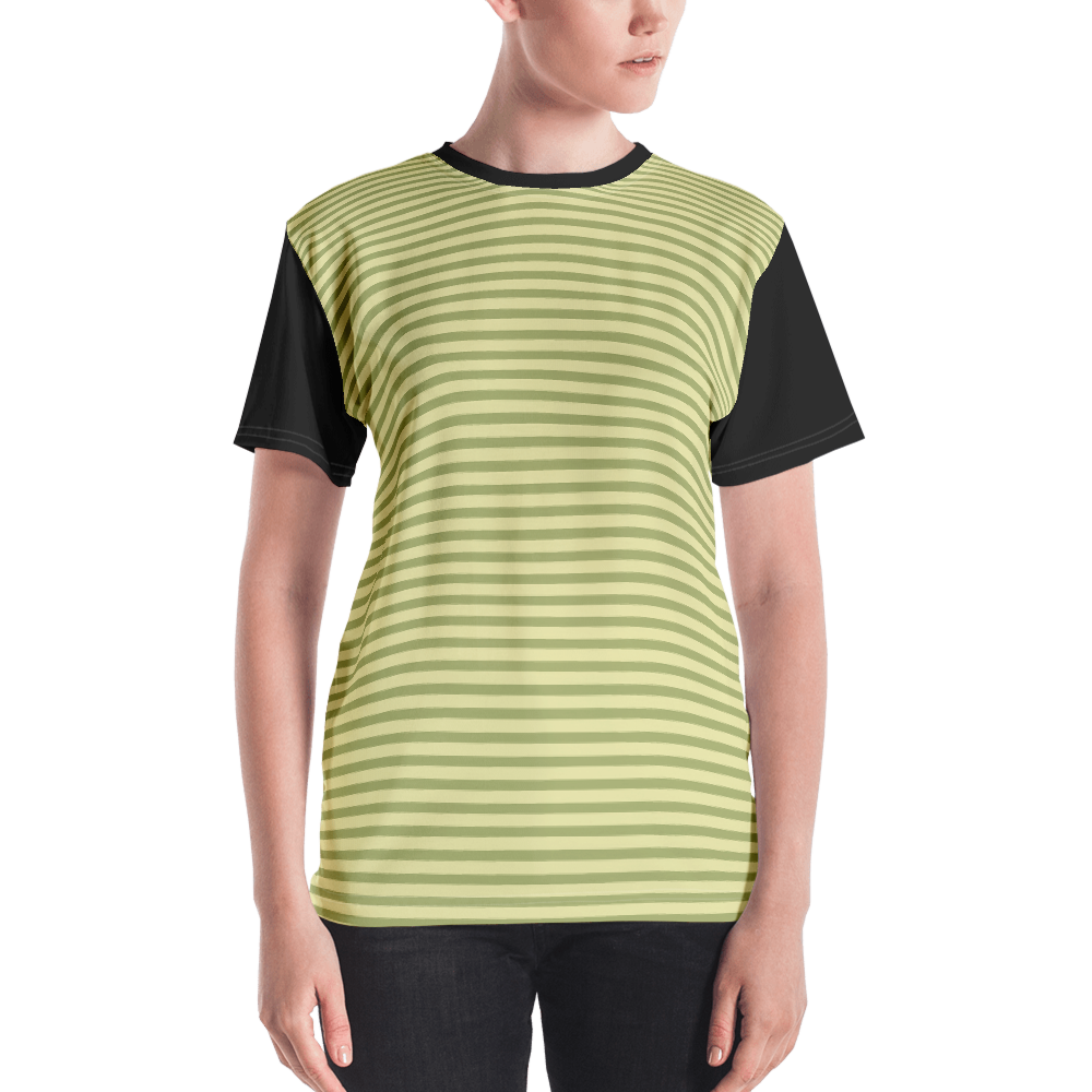 Amber - #d10f5000 - Lemon Pistachio Stracciatella - ALTINO Crew Neck T - Shirt - Stop Plastic Packaging - #PlasticCops - Apparel - Accessories - Clothing For Girls - Women Tops