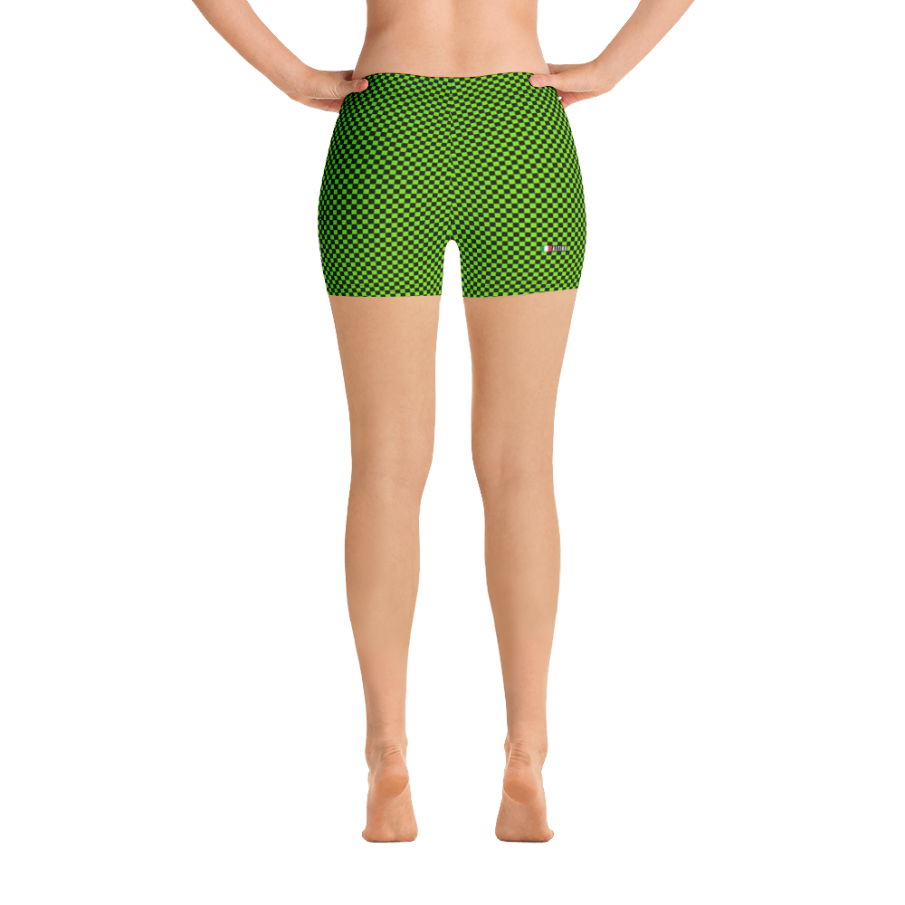 #54a9dca0 - Lime Black - ALTINO Sport Shorts - Summer Never Ends Collection