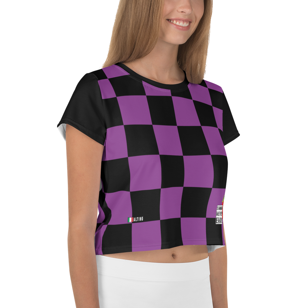 #a04780a0 - Grape Black - ALTINO Crop Tees - Summer Never Ends Collection