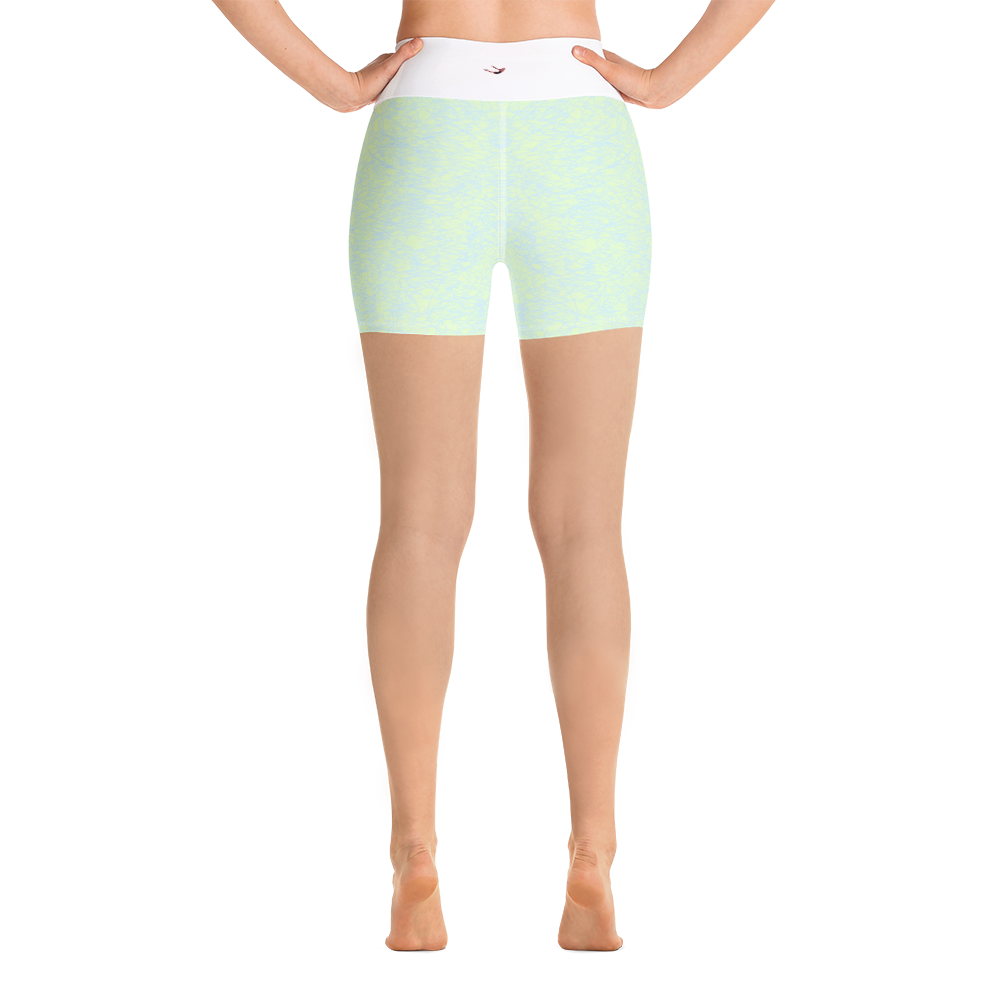 #bfa3e090 - Kiwi Vanilla Bean Swirl - ALTINO Yummy Yoga Shorts - Gelato Collection