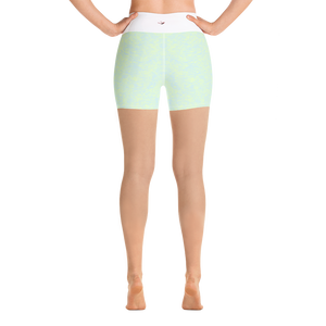 #bfa3e090 - Kiwi Vanilla Bean Swirl - ALTINO Yummy Yoga Shorts - Gelato Collection