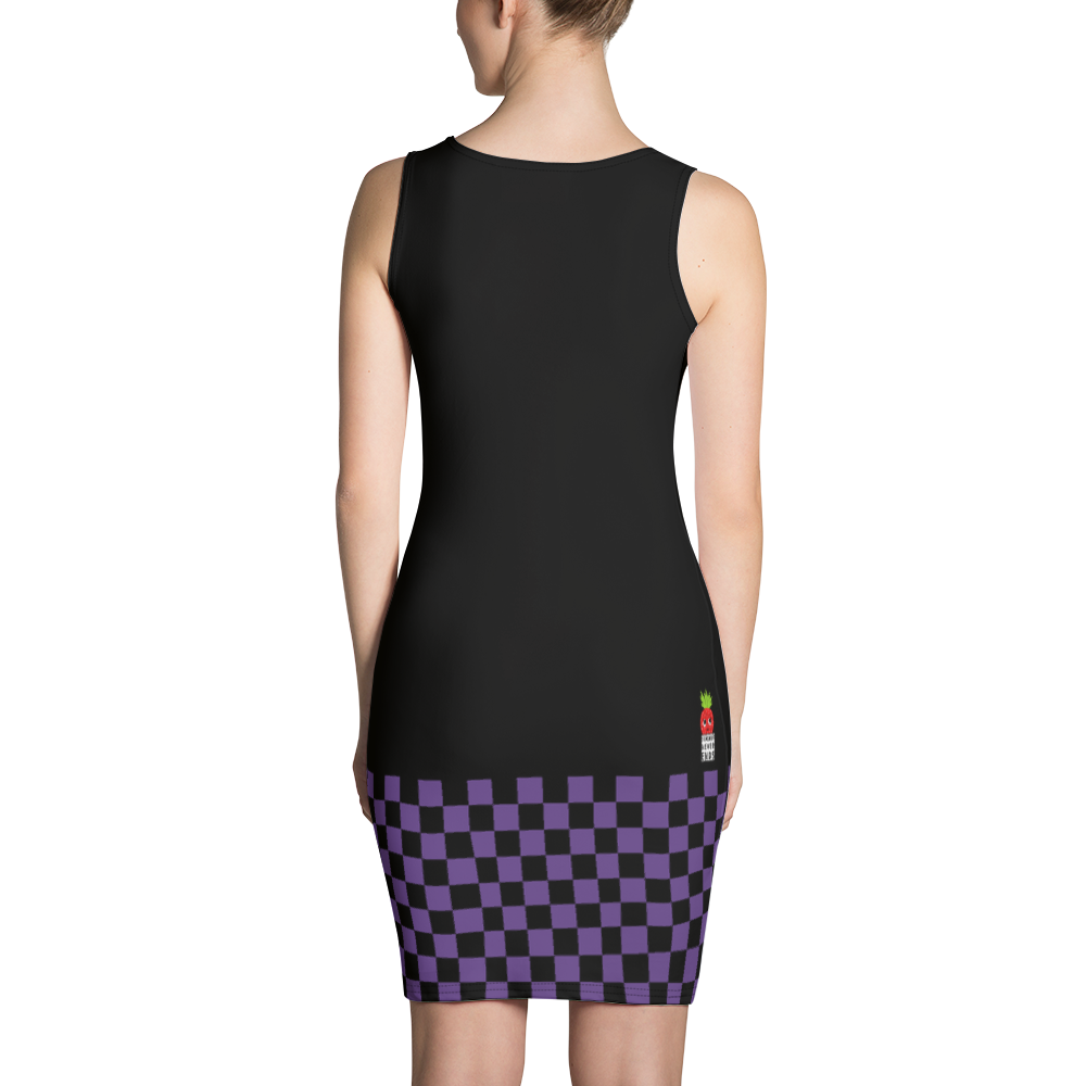 #442b0620 - Grape Black - ALTINO Fitted Dress - Summer Never Ends Collection
