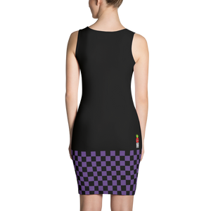 #442b0620 - Grape Black - ALTINO Fitted Dress - Summer Never Ends Collection