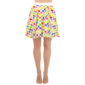 #e10d1190 - Fruit White - ALTINO Skater Skirt - Summer Never Ends Collection
