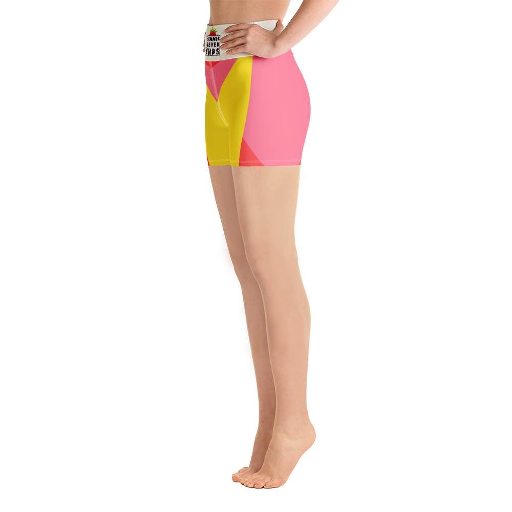 #ce7bba90 - Grapefruit Pineapple Strawberry - ALTINO Yoga Shorts