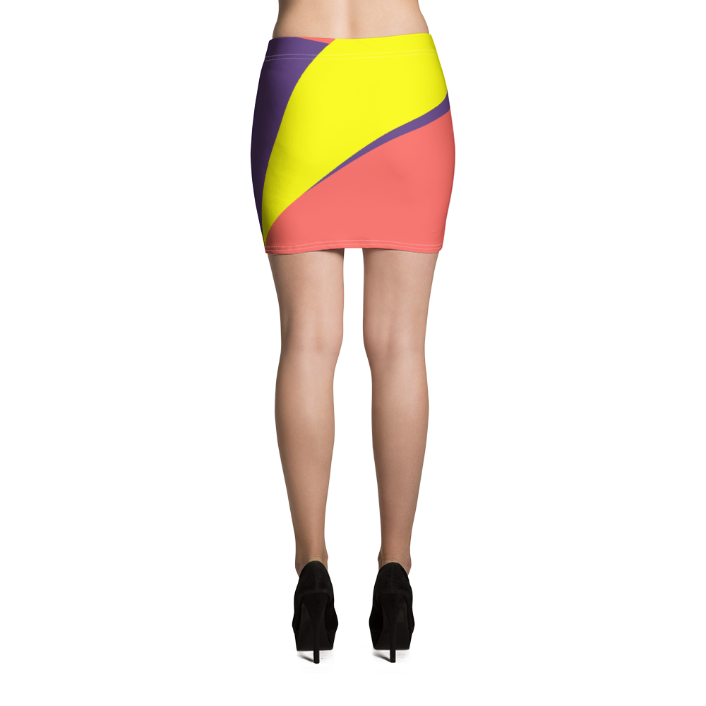#5089f330 - Grape Lemon Watermelon - ALTINO Mini Skirt - Summer Never Ends Collection