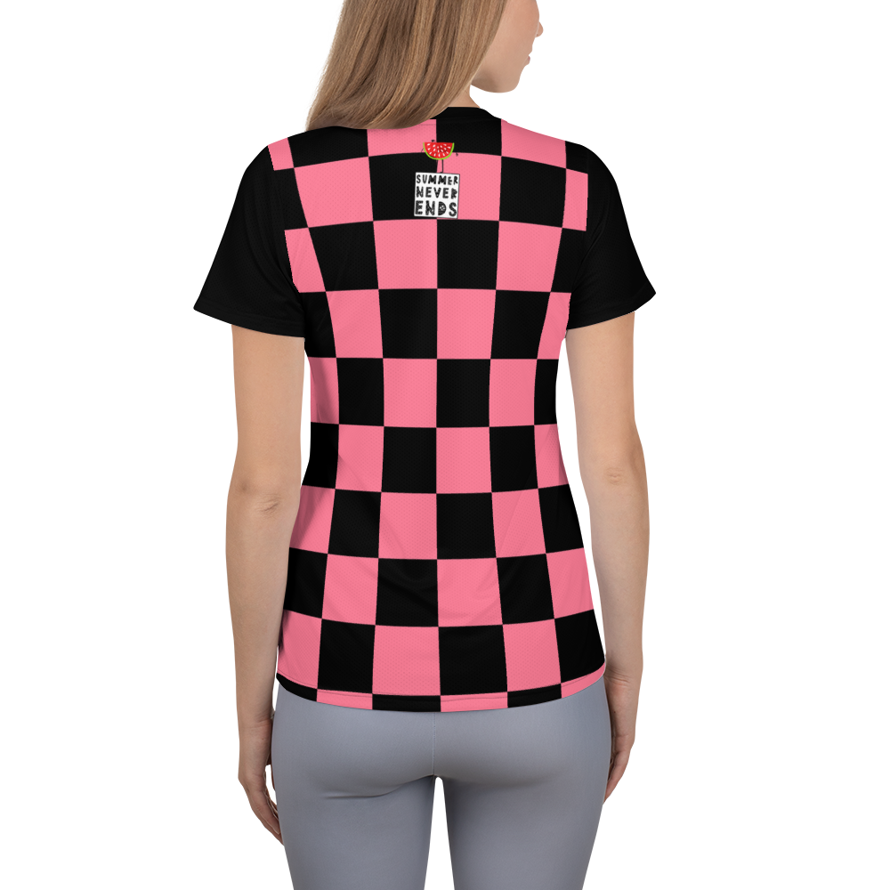 #cc918ca0 - Strawberry Black - ALTINO Mesh Shirts - Summer Never Ends Collection