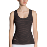 Black - #469fd480 - Black Chocolate Layered Granita - ALTINO Fitted Tank Top - Gelato Collection - Stop Plastic Packaging - #PlasticCops - Apparel - Accessories - Clothing For Girls - Women Tops