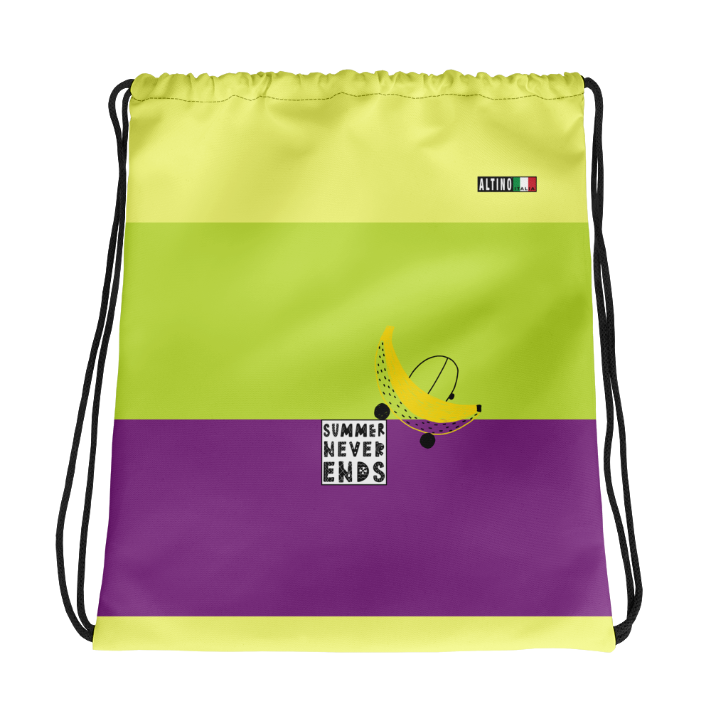 Yellow - #d37277a0 - Pear Kiwi Grape - ALTINO Draw String Bag - Summer Never Ends Collection - Sports - Stop Plastic Packaging - #PlasticCops - Apparel - Accessories - Clothing For Girls - Women Handbags