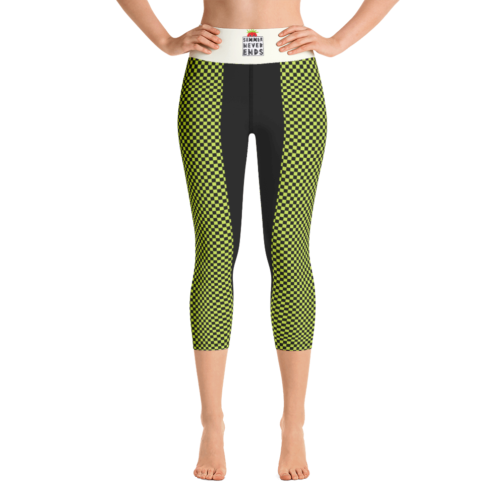 #cfad95a0 - Kiwi Black - ALTINO Yoga Capri - Summer Never Ends Collection