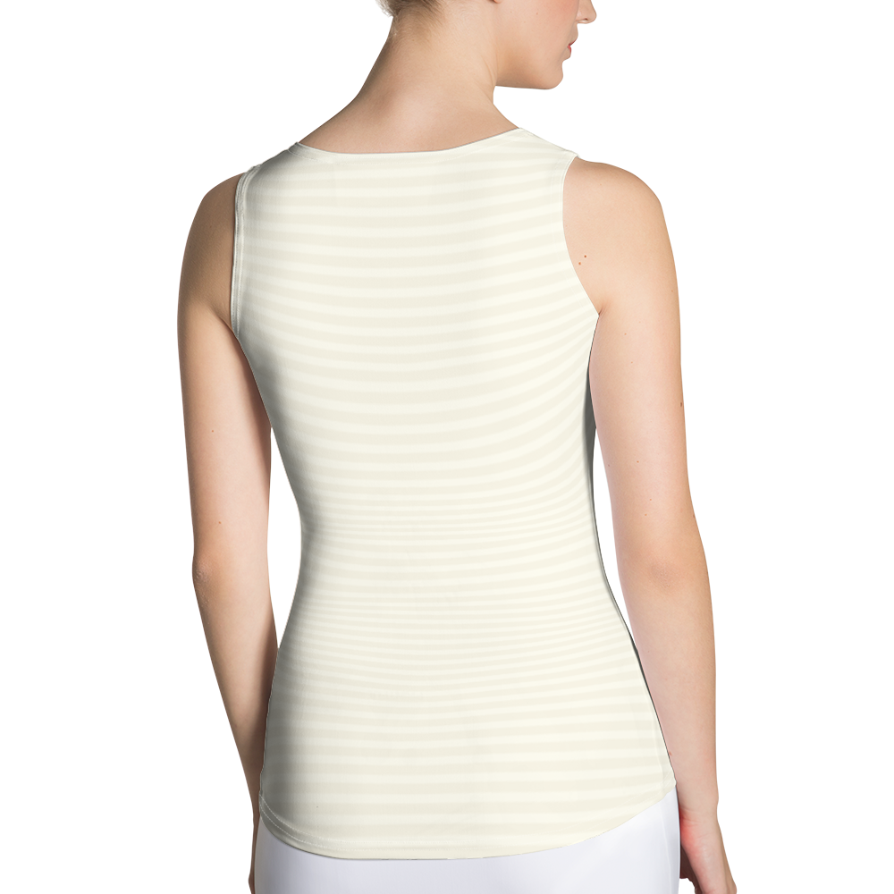 #3bb6a490 - ALTINO Fitted Tank Top - Blanc Collection