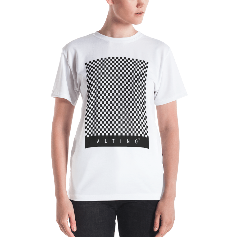 #a9d6fd20 - Black White - ALTINO Crew Neck T - Shirt - Summer Never Ends Collection