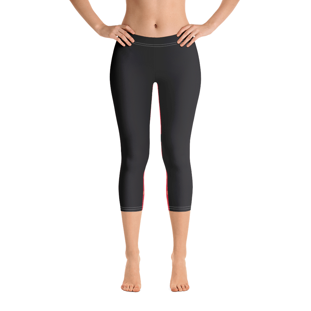 Red - #a8b747a0 - Red Raspberry Watermelon Sorbet - ALTINO Sport Capri Leggings - Yoga - Stop Plastic Packaging - #PlasticCops - Apparel - Accessories - Clothing For Girls - Women Pants