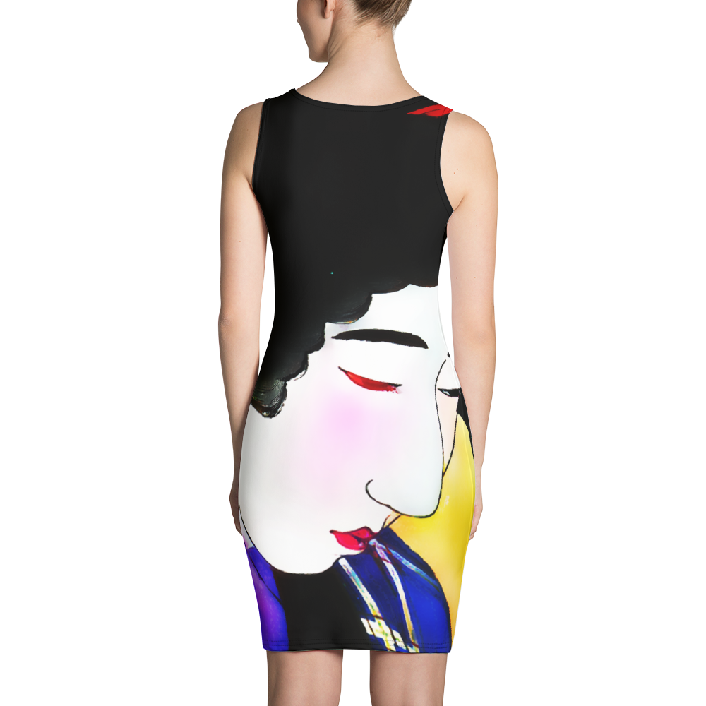 #e48b5200 - ALTINO Senshi Fitted Dress - Senshi Girl Collection