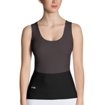 Black - #1176efa0 - Black Chocolate Gelato - ALTINO Fitted Tank Top - Gelato Collection - Stop Plastic Packaging - #PlasticCops - Apparel - Accessories - Clothing For Girls - Women Tops