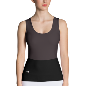 Black - #1176efa0 - Black Chocolate Gelato - ALTINO Fitted Tank Top - Gelato Collection - Stop Plastic Packaging - #PlasticCops - Apparel - Accessories - Clothing For Girls - Women Tops