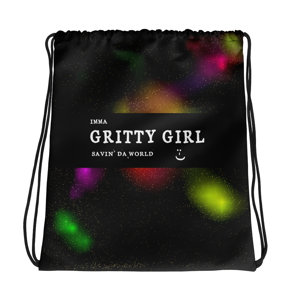 #7411e7a0 - Gritty Girl Orb 531423 - ALTINO Draw String Bag - Gritty Girl Collection