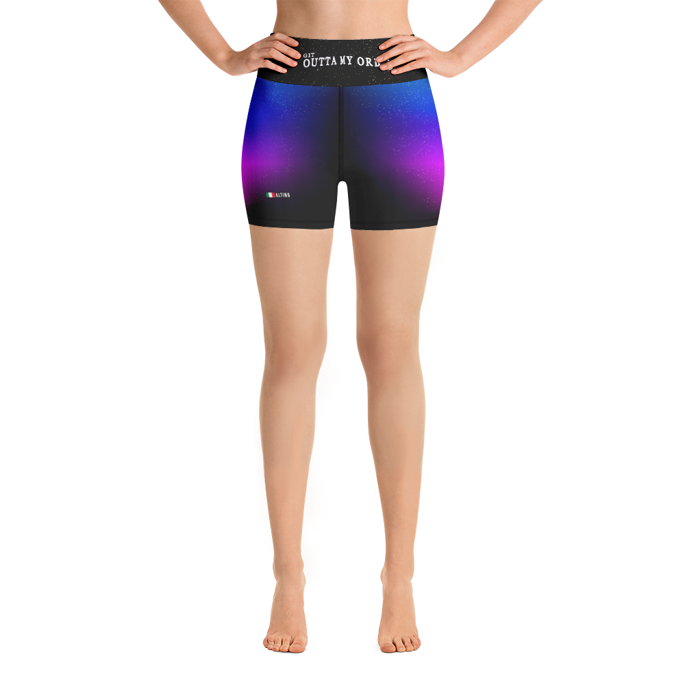 Black - #fc076c80 - Gritty Girl Orb 473554 - ALTINO Yoga Shorts - Gritty Girl Collection - Stop Plastic Packaging - #PlasticCops - Apparel - Accessories - Clothing For Girls - Women Pants